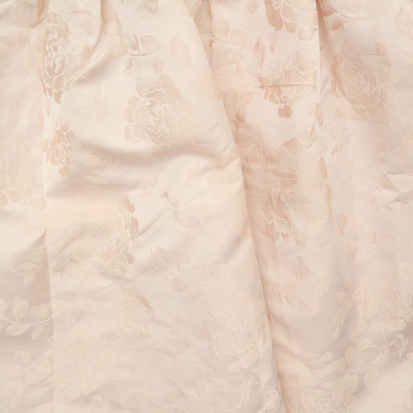 Lulus Pink Floral Jacquard Puff Sleeve Square Neck Tie Back Mini Dress NWT - Picture 2 of 11